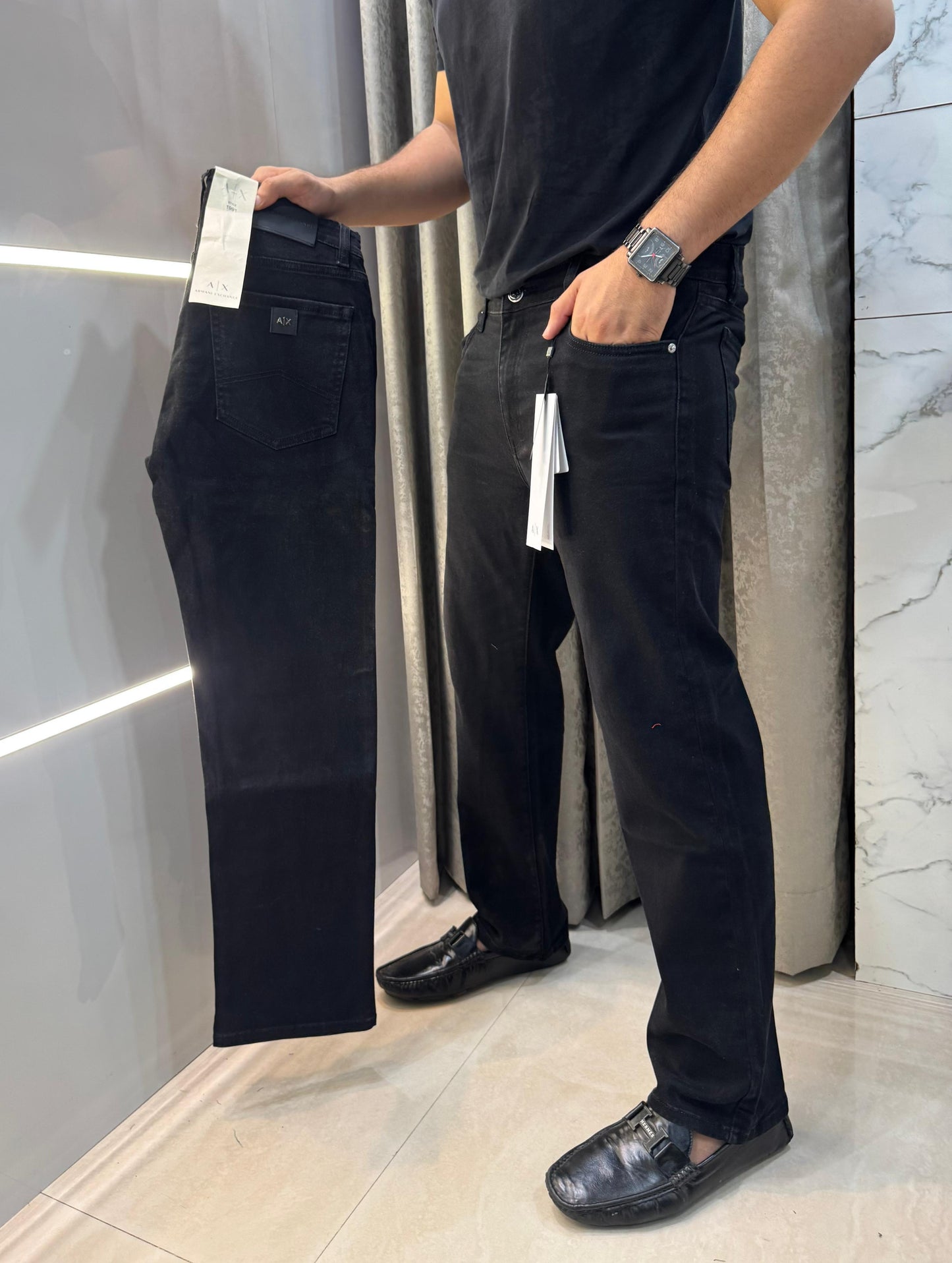 AE. Imported Denim Hyperflex Denim