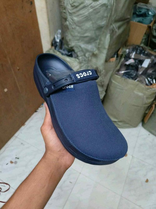 Crocs Classic Suede Crafted Clogs Navy