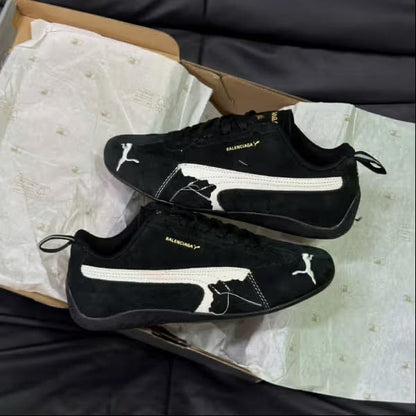 PMA X BALGA. Speedcat Suede Distressed Black