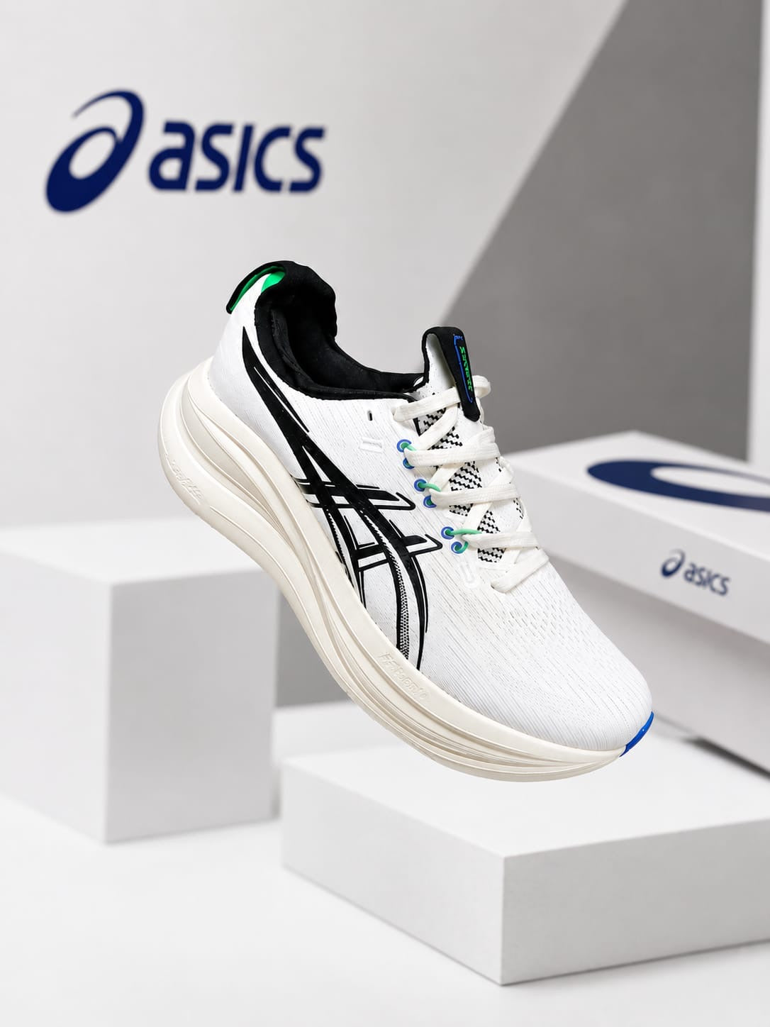 ASCS. Gel-Nimbus 28 White Running