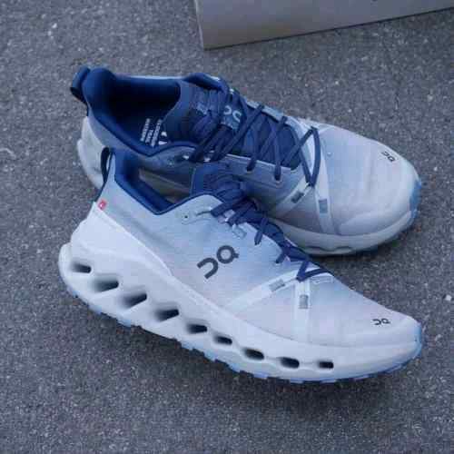 ON. Cloudsurfer Trail Waterproof Chambray Glacier
