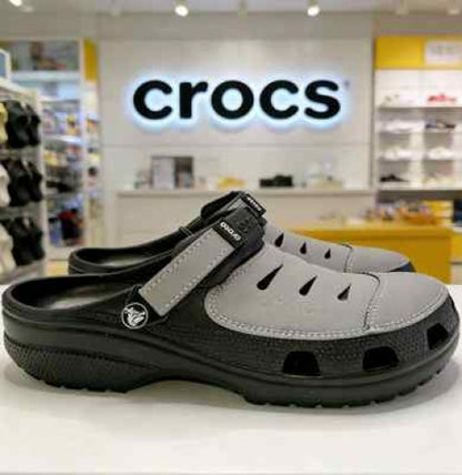 Crocs Yukon Clogs ( Grey Black )