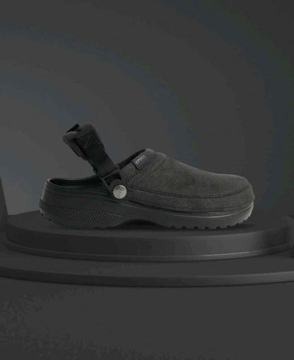 Crocs Classic Suede Crafted Clogs Black