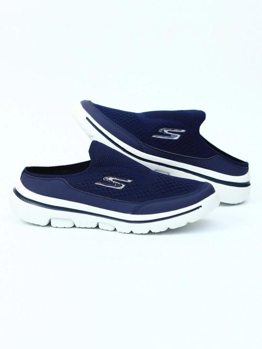 SKCHR. Go-Walk Slip-On Navy White